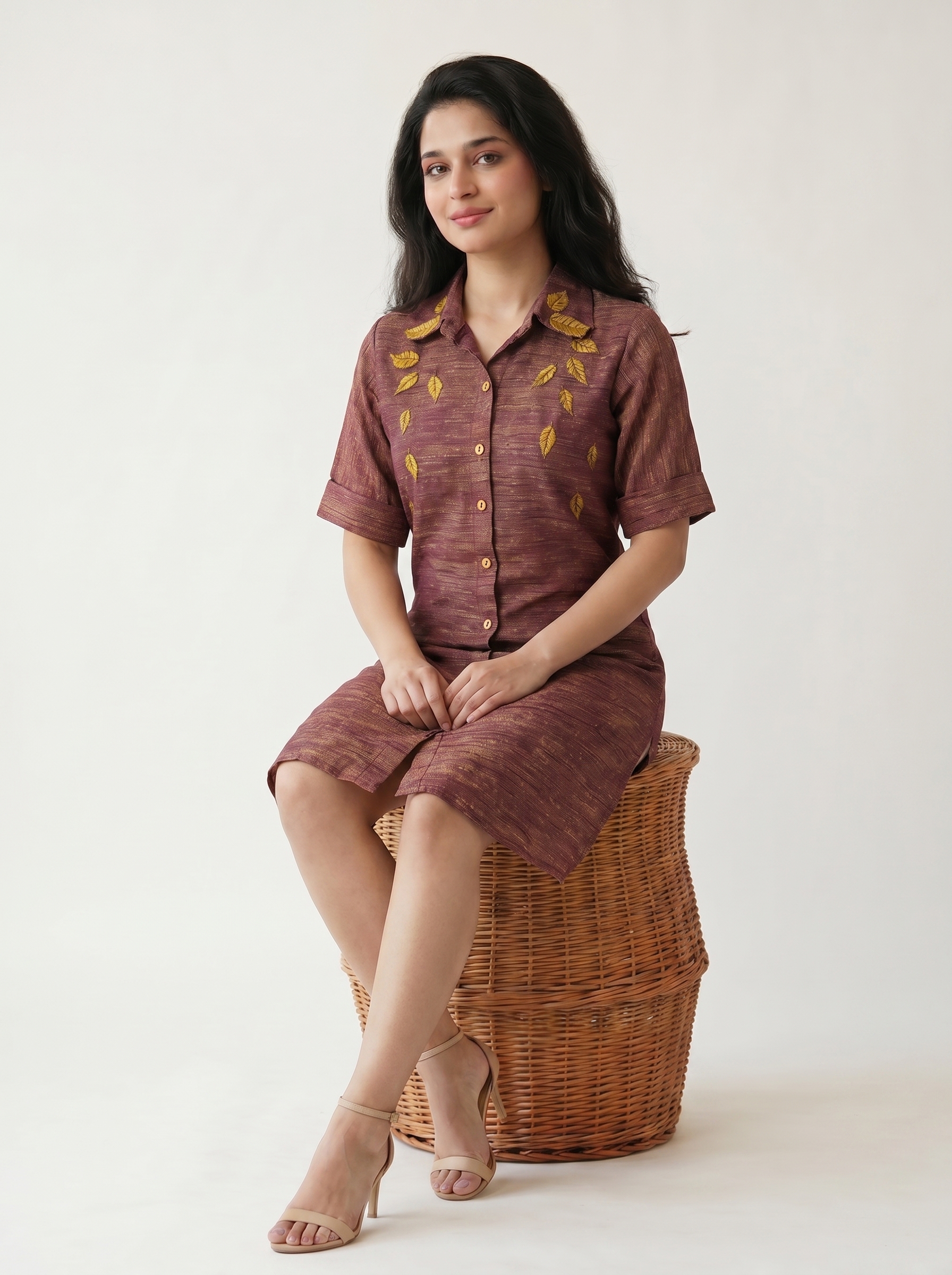 Mauve brown dress