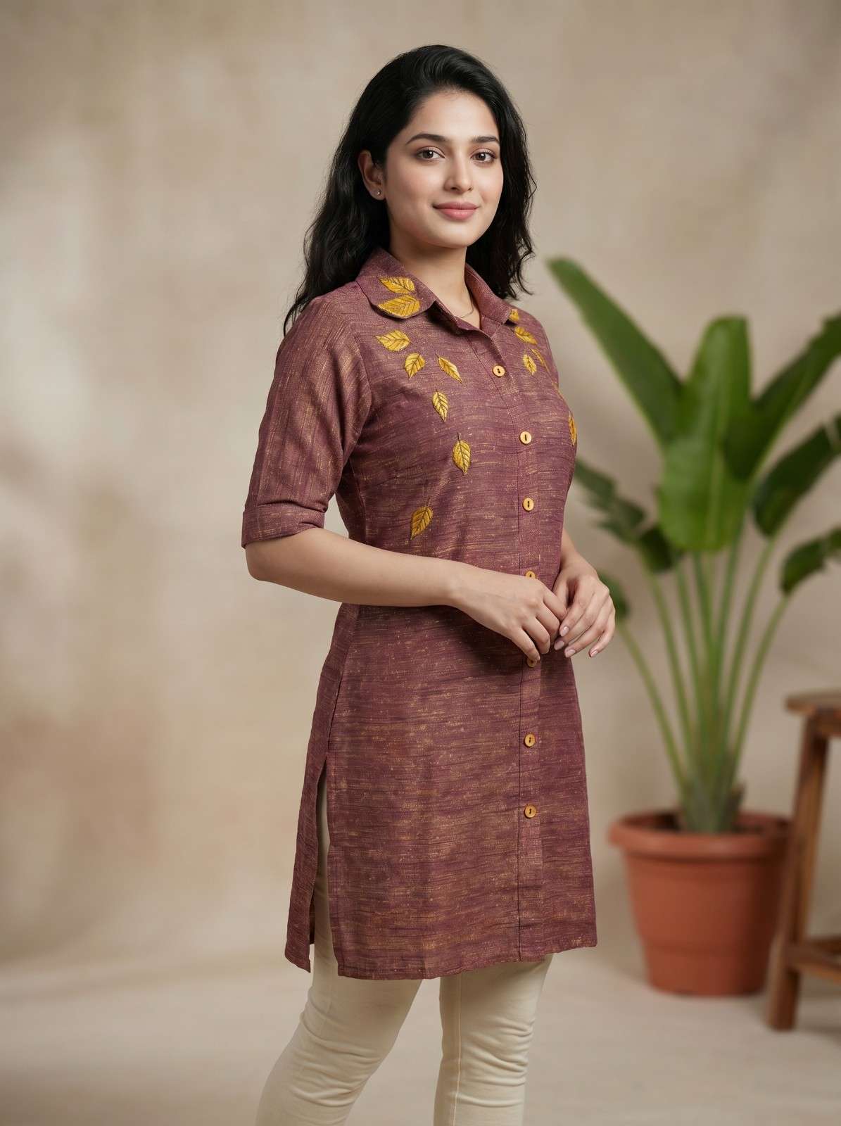 Mauve brown dress
