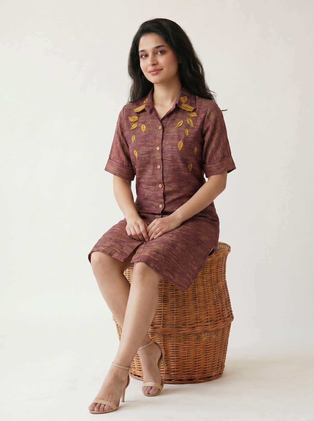 Mauve brown dress