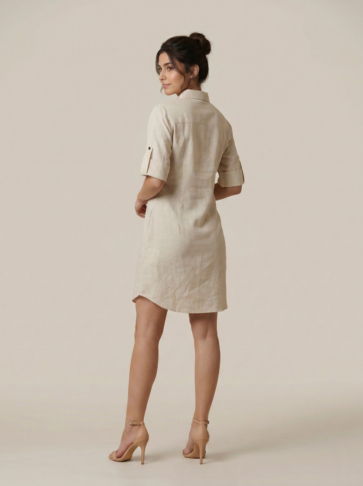 Beige with face