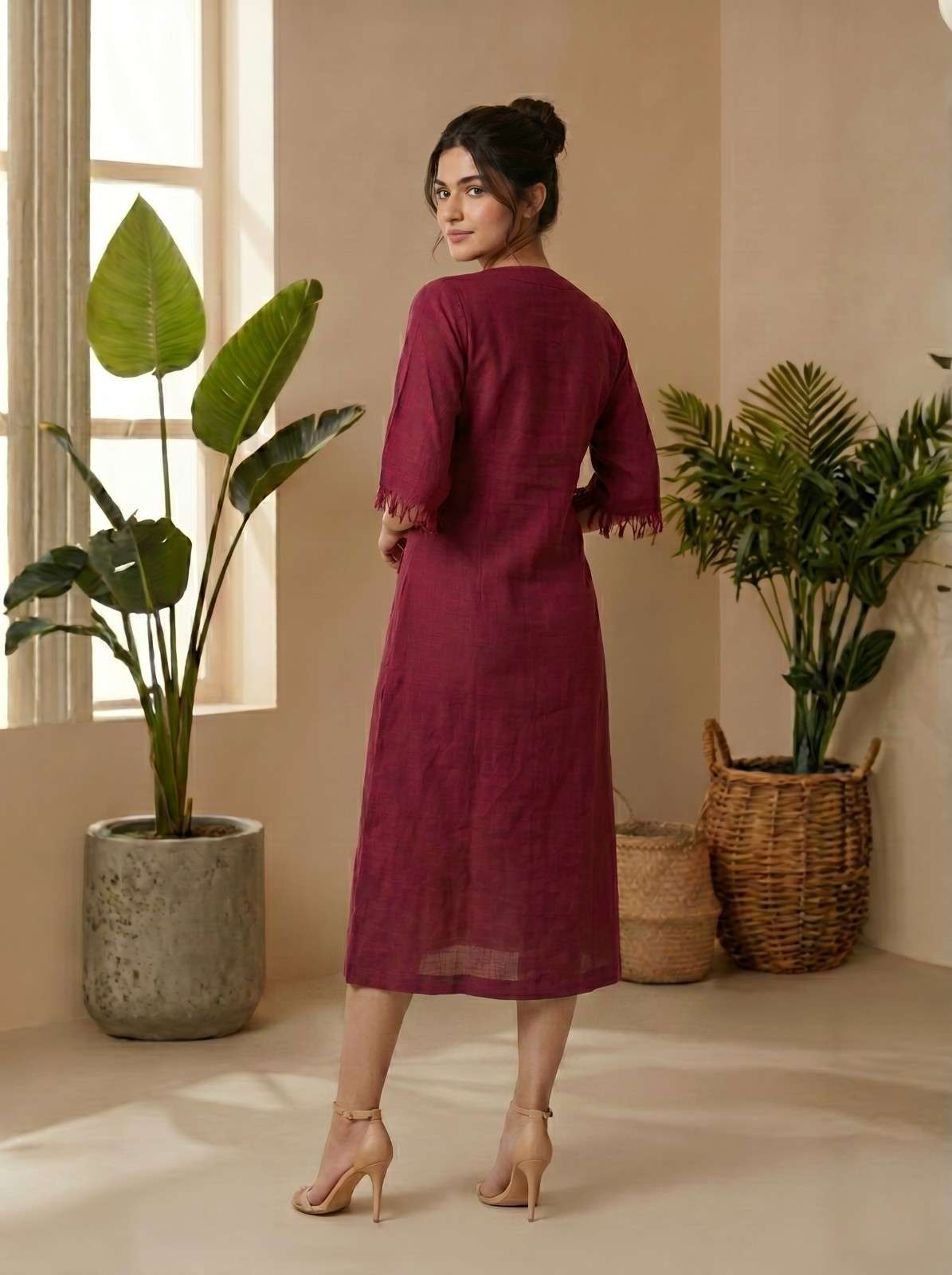 The Maroon Dress